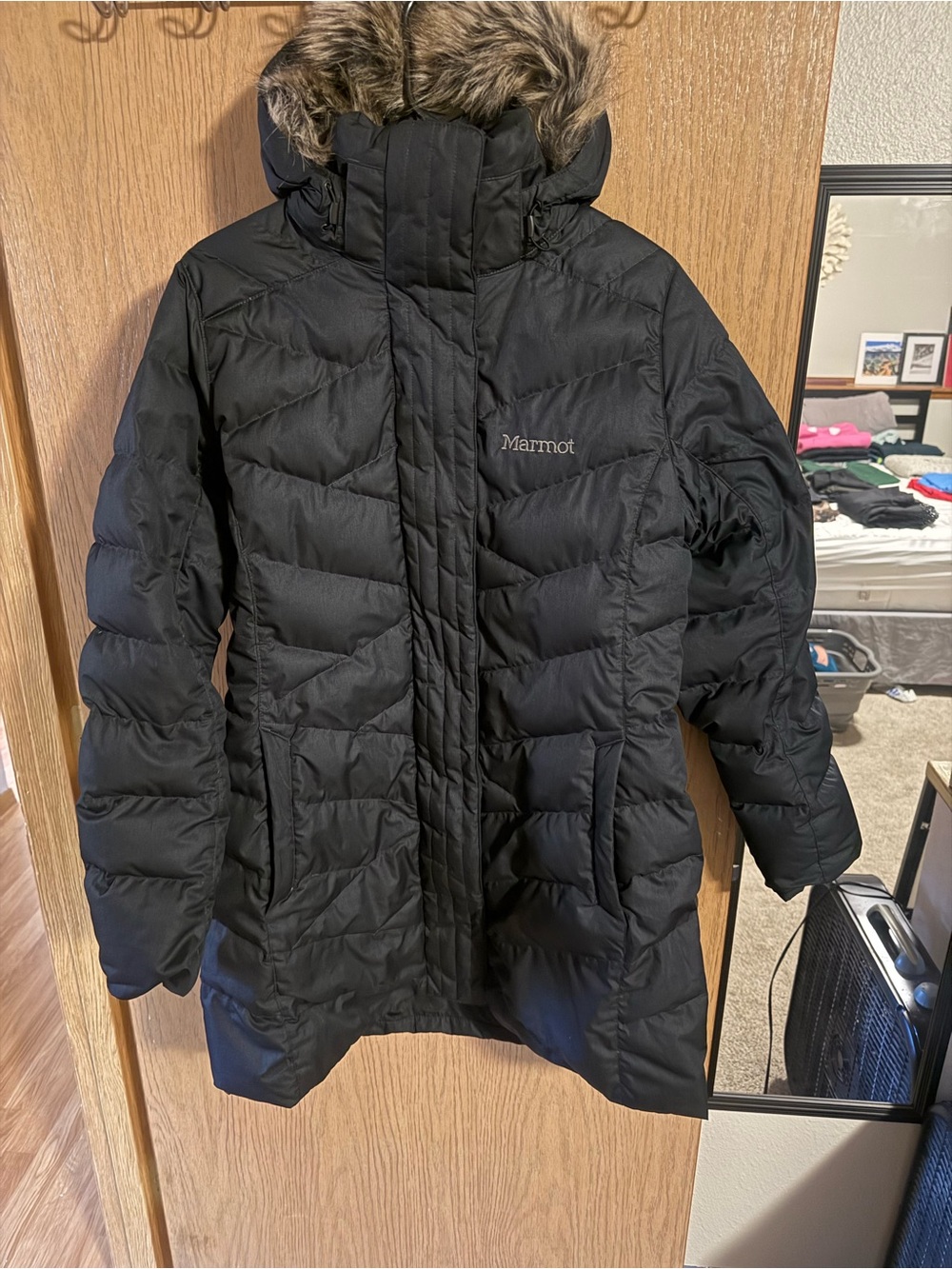 Marmot Black Insulated Hooded Parka